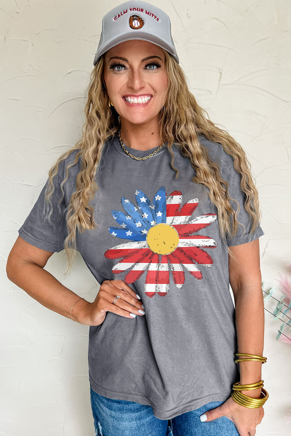 Gray Flag  Sunflower Tee