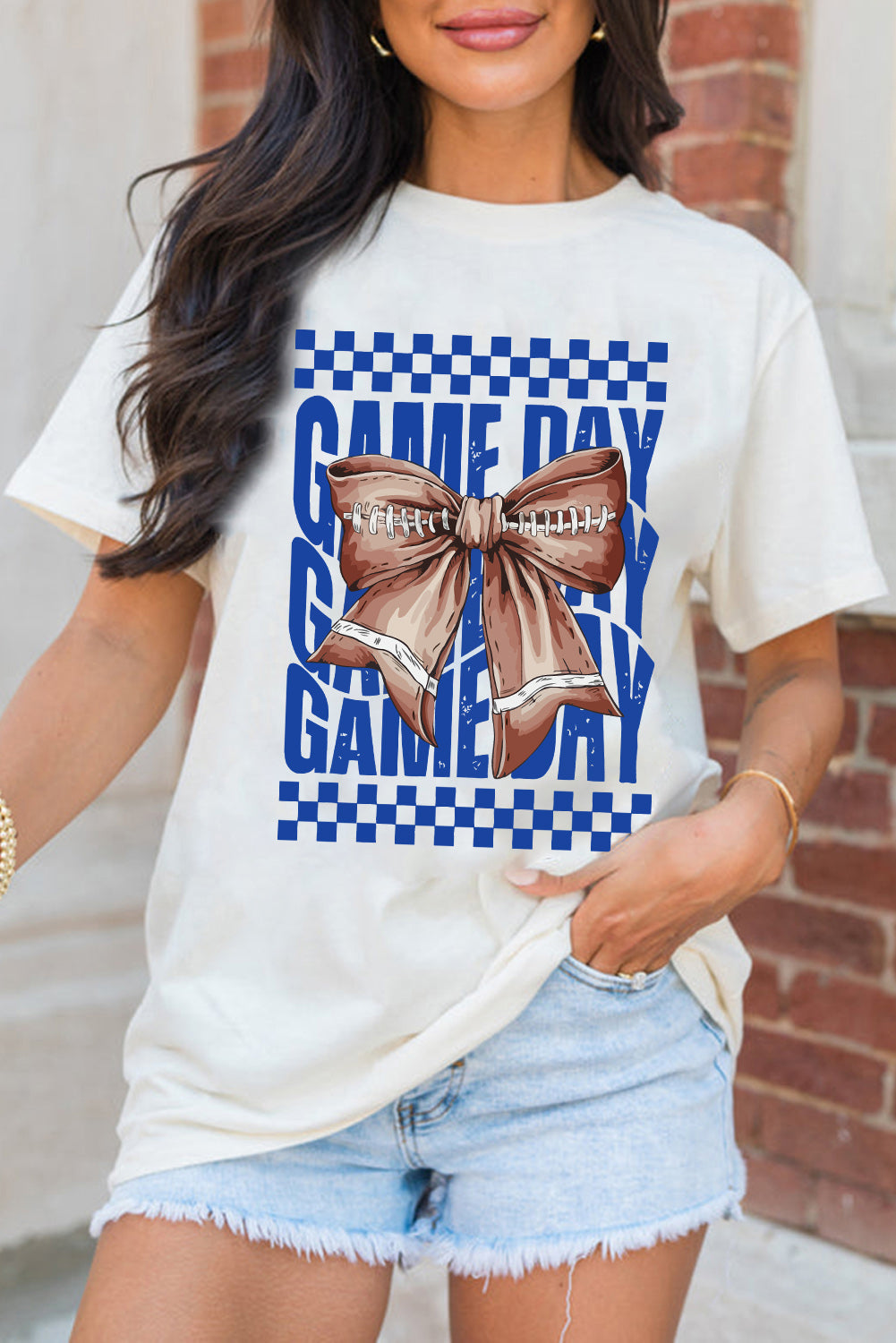 Bowknot GAME DAY Graphic Tee