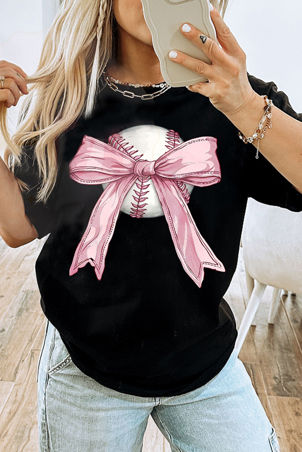 Girly Girl Baseball Bow Shirt