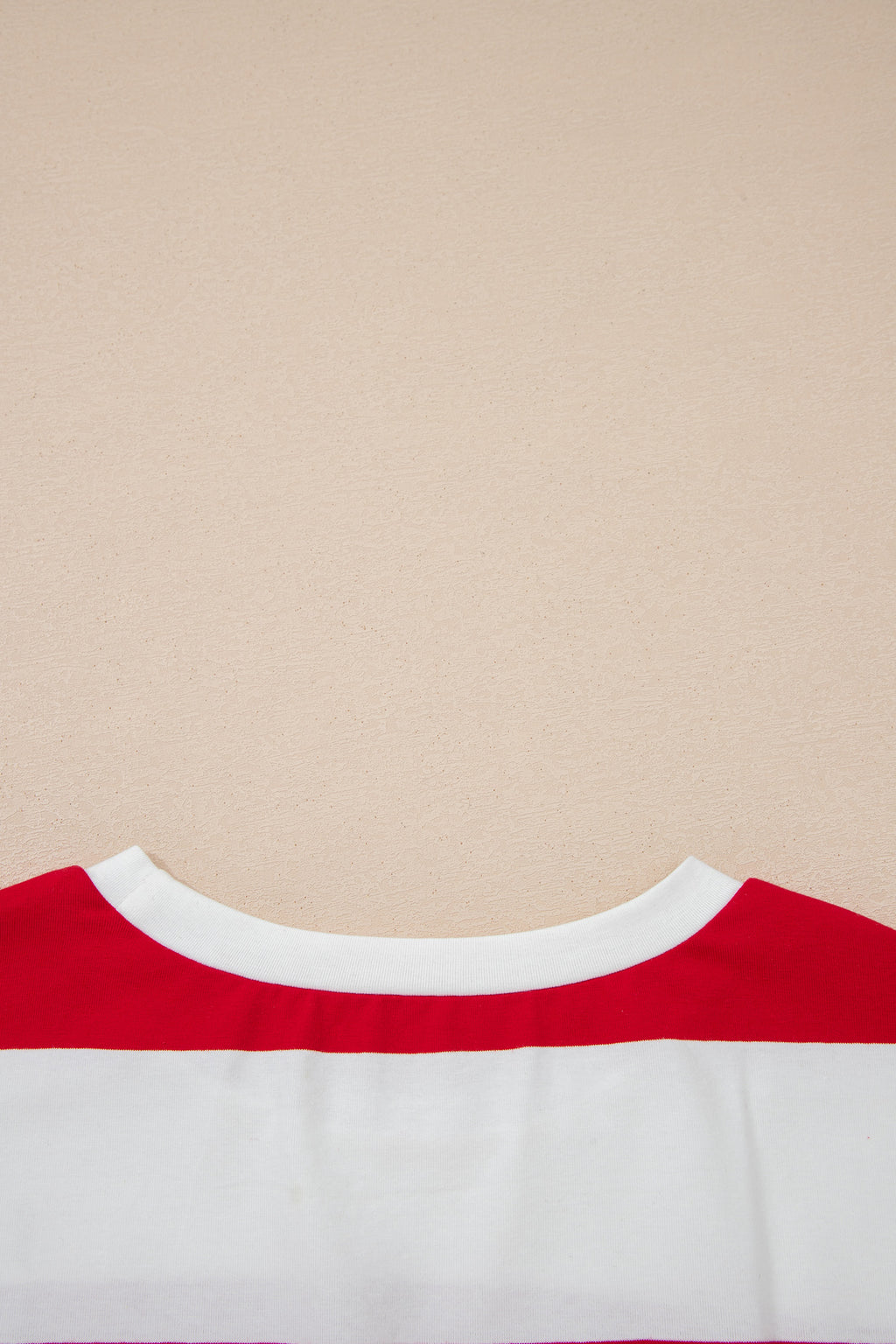 Racing Red Striped Oversize Tunic Tee