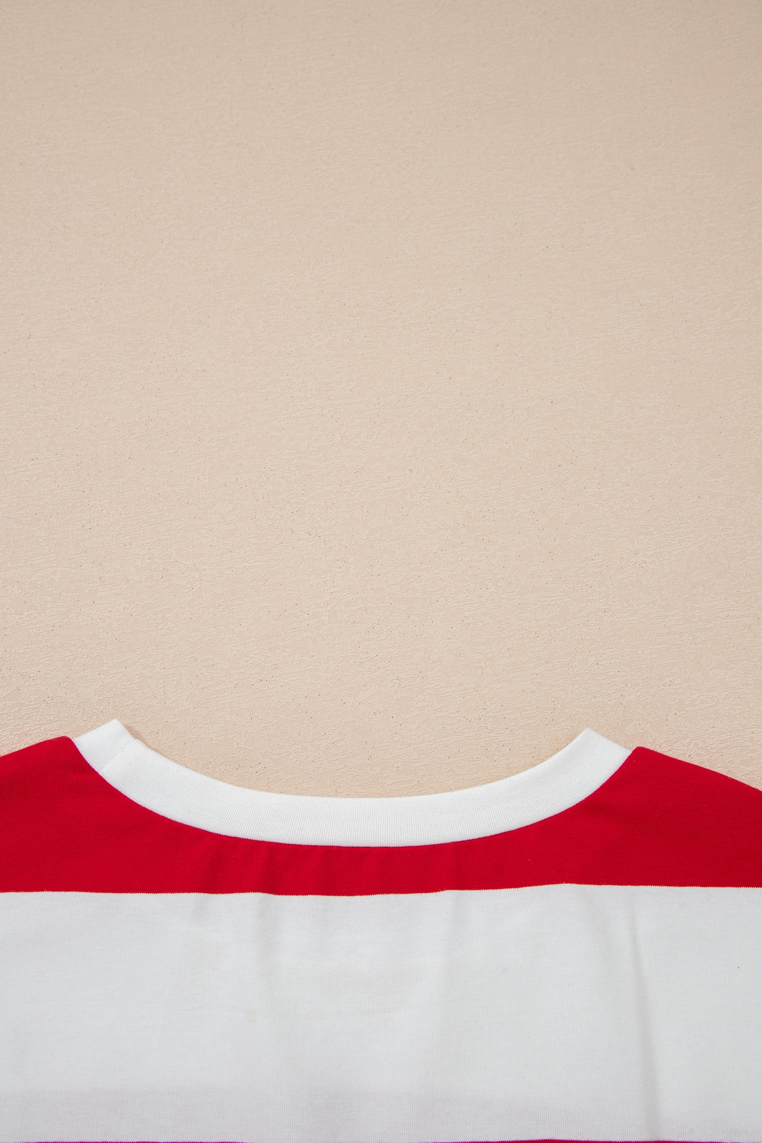 Racing Red Striped Oversize Tunic Tee