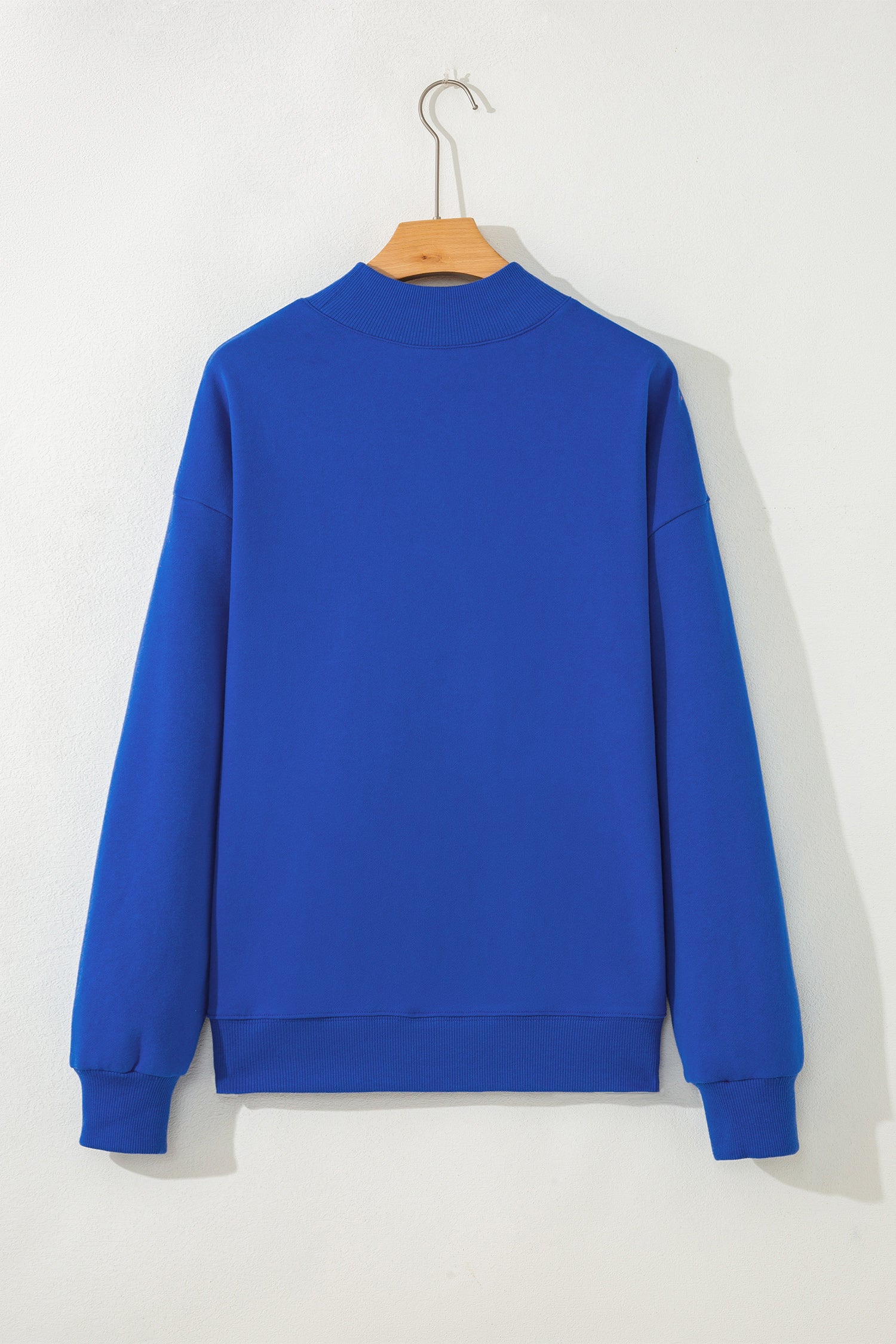 Dark Blue Baseball Large Bow Sweatshirt