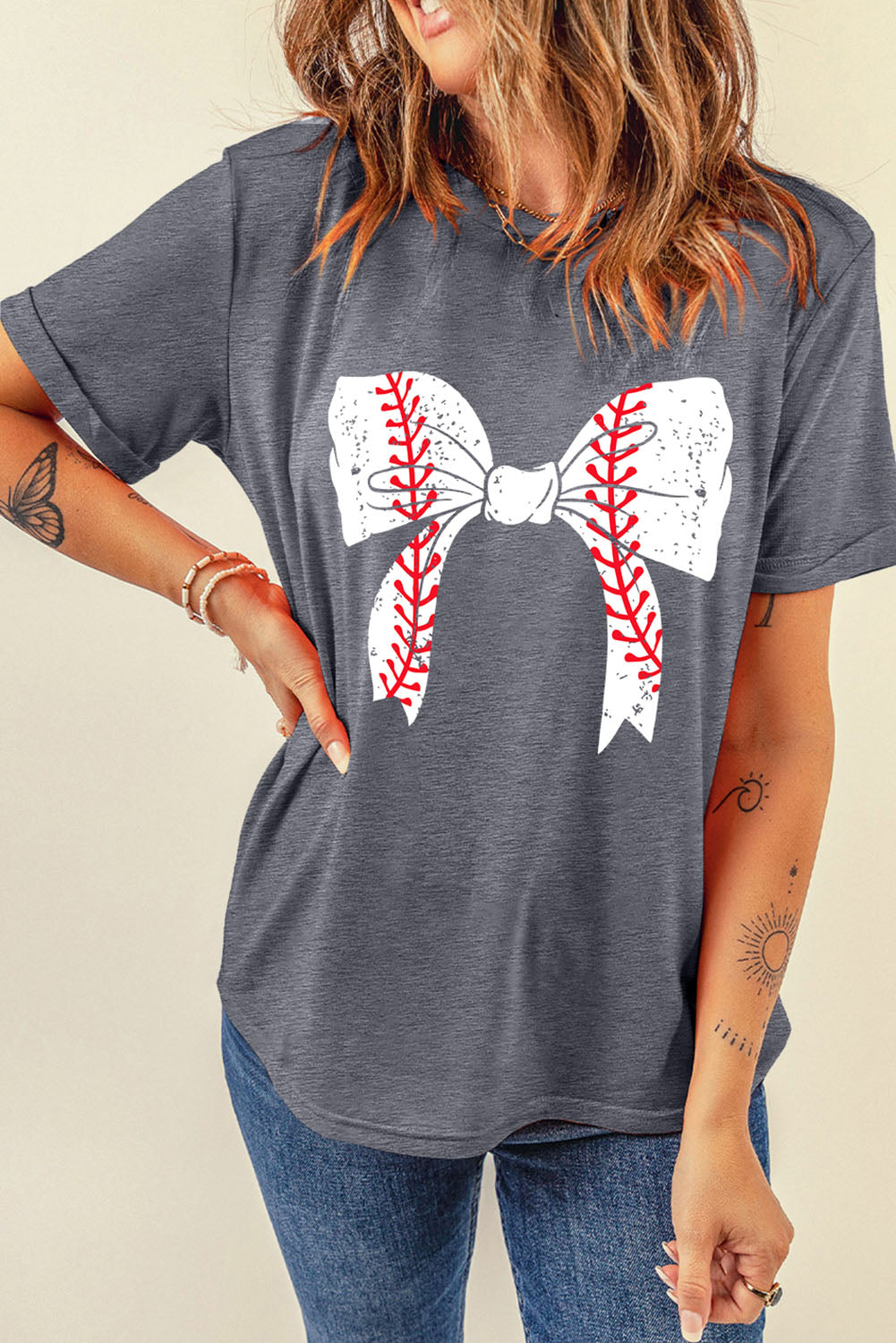 Baseball Babe Bow Shirt