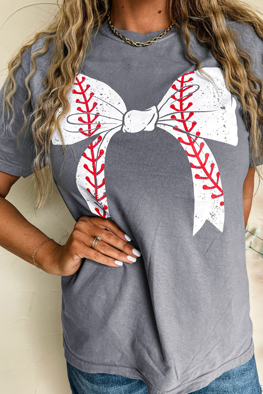 Baseball Babe Bow Shirt