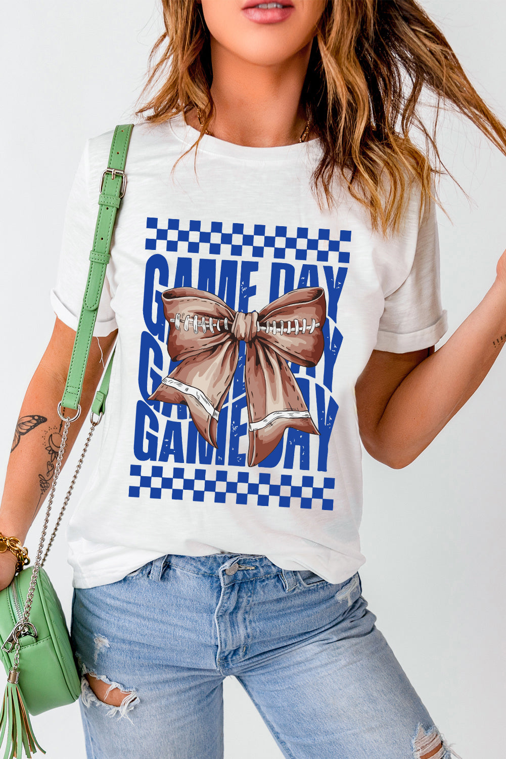 Bowknot GAME DAY Graphic Tee