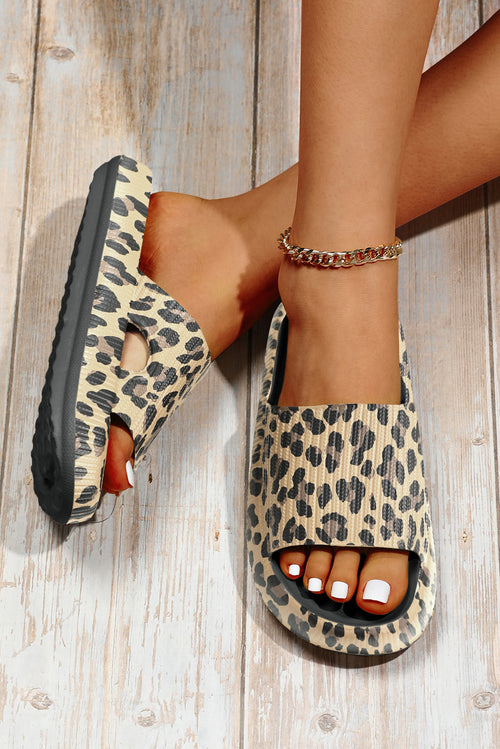Black Print  Slip On