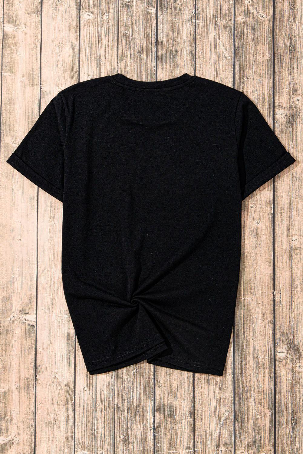 Black Sequin Game Day Tee