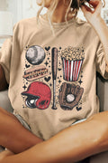 Khaki Retro Baseball T Shirt