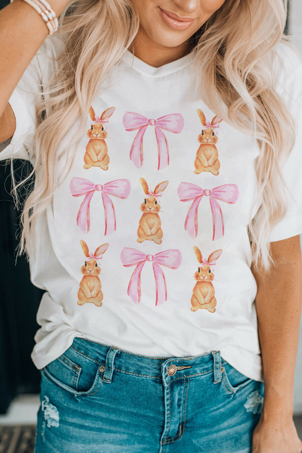 Rabbit Bow Tee 🎀