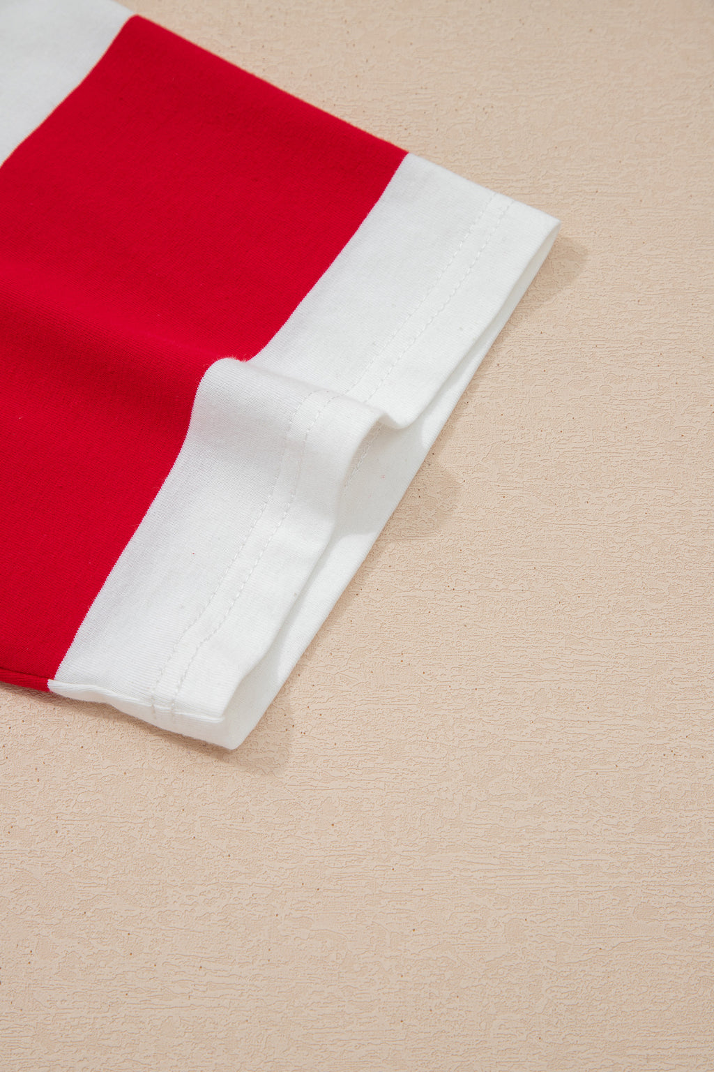 Racing Red Striped Oversize Tunic Tee