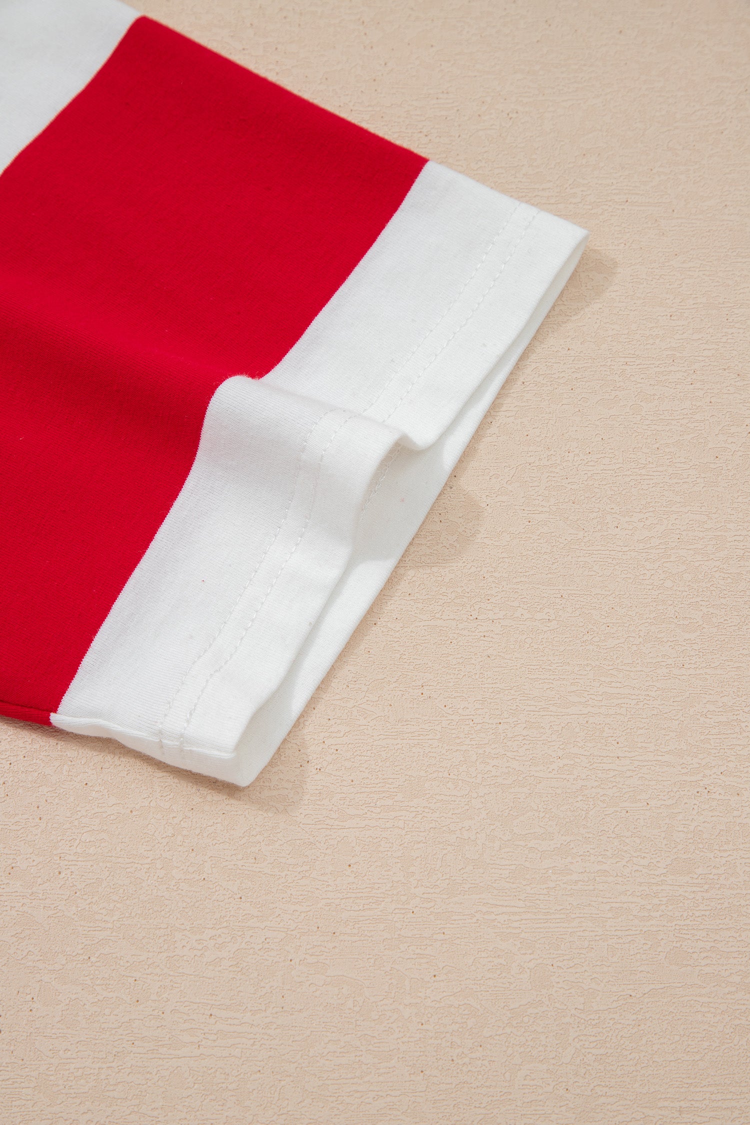 Racing Red Striped Oversize Tunic Tee