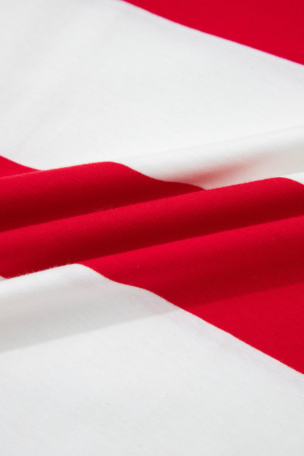 Racing Red Striped Oversize Tunic Tee