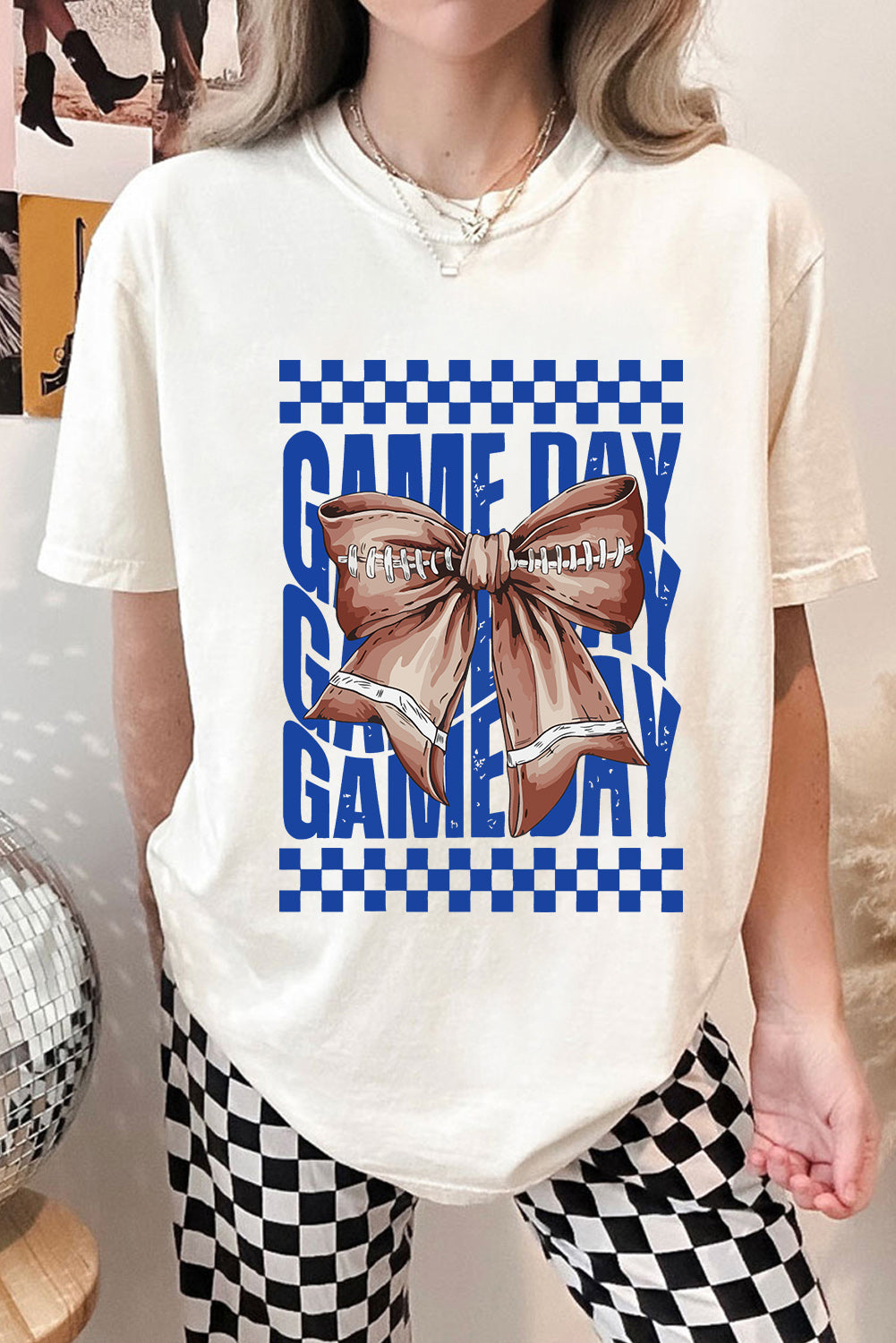 Bowknot GAME DAY Graphic Tee